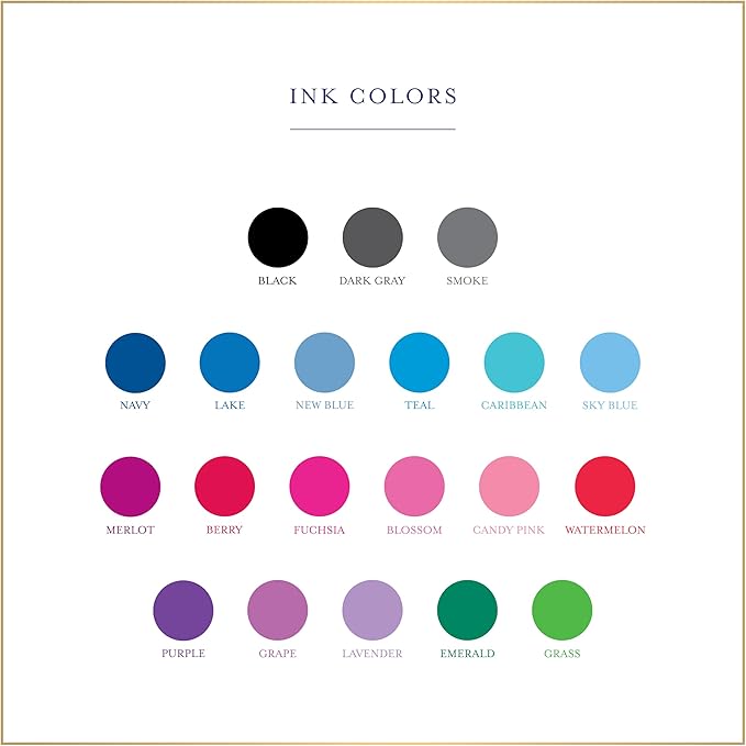 Fairmont & Grove Personalized Stationery Note Cards and Envelopes Set for Women Customized with Name in Script Font, Choose Ink & Envelope Colors Paper Co. (Font Style #3)