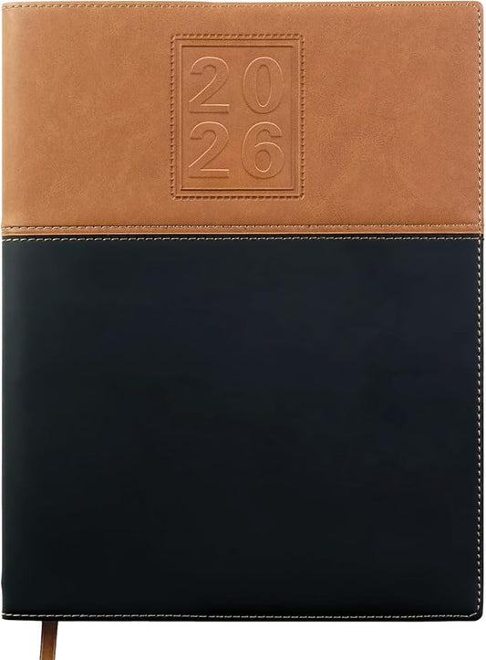 2026 Planner Calendar, 8"x10" : Includes 14 Months (November 2025 - December 2026) / 2026 Weekly Planner/Weekly Agenda/Monthly Calendar Organizer (Brown/Black)