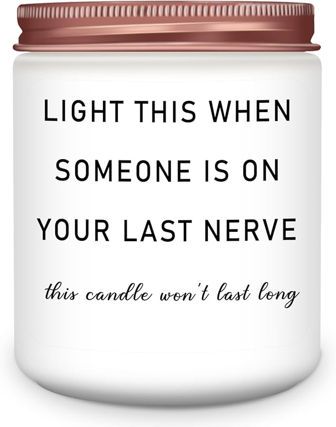 Homsolver Gifts for Women, Best Friend Birthday Christmas Friendship Gifts for Women, Sister, Friend, Mom, Bestie, Her, BFF, Coworker, Unique Woman Gift, Funny Lavender Scented Candle Gift