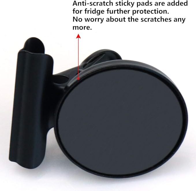 Grtard 12 Pack Magnetic Clips, Fridge Magnets Refrigerator Magnets, Strong Magnetic Clips Heavy Duty, Whiteboard Magnet Clip for Home, Kitchen, Office, School, Locker Decor, Photo Display (Black)