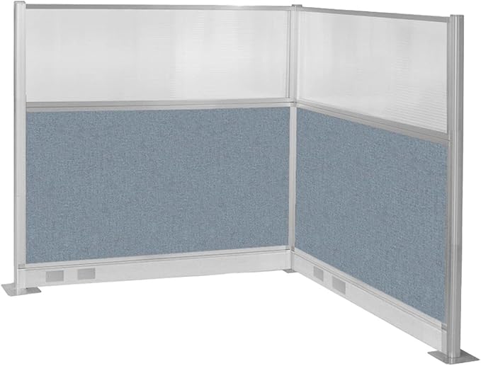 Versare Pre-Configured Hush Panel Electric Cubicle | Workstation Divider Walls | Cubicle Privacy Panels | Office Partition Walls