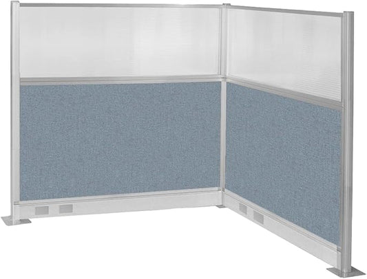Versare Pre-Configured Hush Panel Electric Cubicle | Workstation Divider Walls | Cubicle Privacy Panels | Office Partition Walls