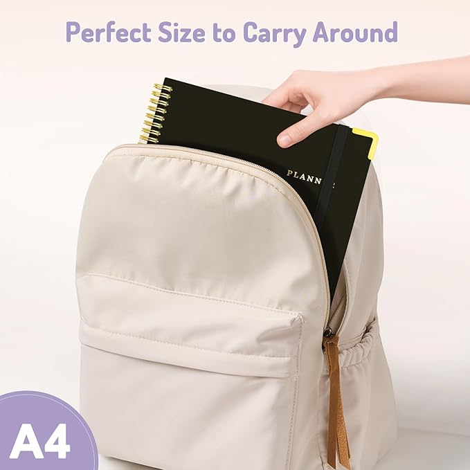 2026 Planner, Forvencer Calendar Planner Weekly and Monthly, January 2026-December 2026, 8.5" X 11", Hardcover Agenda Book with Tabs, Cute Daily Journal Planning with Inner Pocket, Home College Organizer Notebook for Office School Supplies, A4, Mint Green