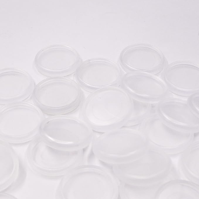 100pcs Discbound Notebook Discs DIY Planner Accessories fits for Tul,Levenger,Arc,Happy Planner,Talia(Clear,0.7inch/18mm)