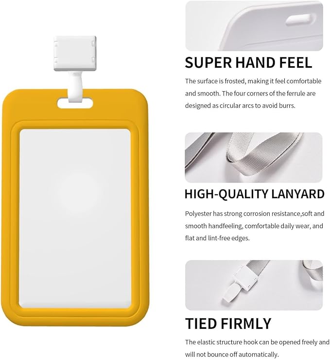 Custom Id Badge Holder Customizable Personalized Id Card with Photo Logo for Employee Work Office Staff Name Tag