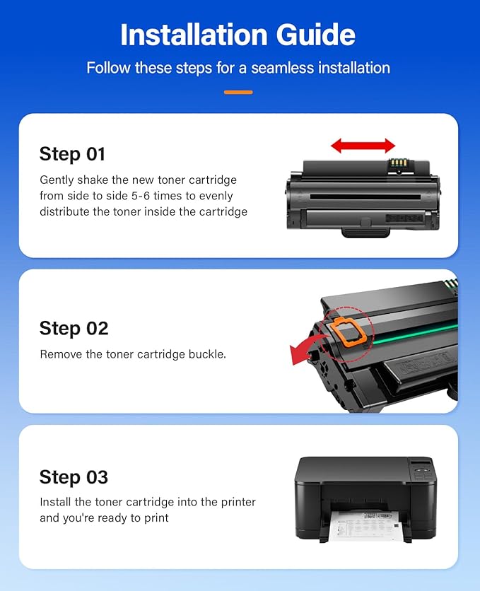 MLT-D105L Toner Cartridge Black 2-Pack High-Yield Replacement for Samsung MLT-D105L D105L Compatible with Samsung ML-2525 ML-2540 ML-2580N ML-1910 ML-1915 SCX-4623F SCX-4623FN SCX-4600 SF-650 Printers
