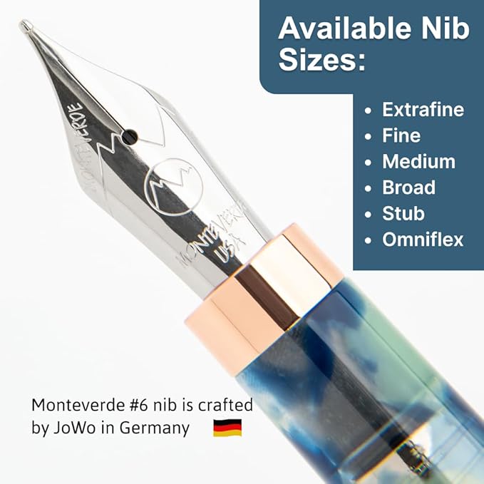 Monteverde Blue Mountain Fountain Pen - F