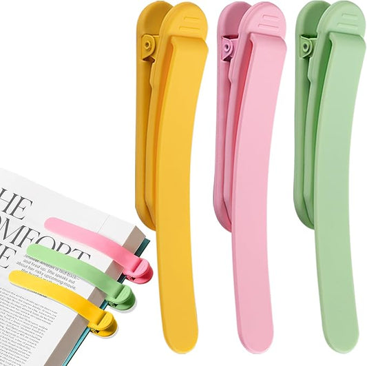 3pcs Page Bookmarks for Reading, Automatic Book Marks Tailored for Enthusiasts, Unique and Cute Book Page Holder Markers Clip Reading Accessories Gifts
