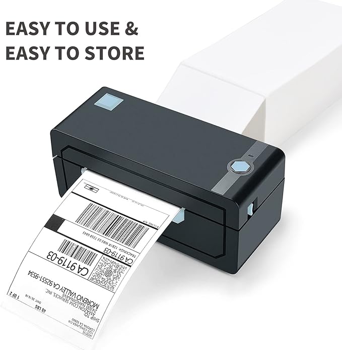L LIKED 1000 Fanfold 4" x 6" Direct Thermal Labels, with Perforated line for Thermal Printers - Compatible with Zebra & Rollo Printer (4" x 6" - 1000 Labels)
