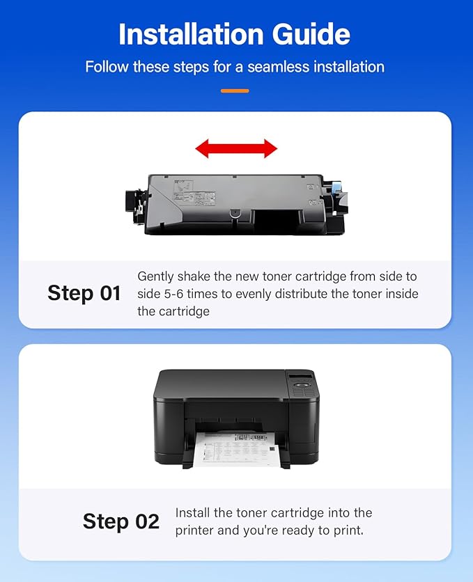 TK5292 TK-5292 Toner Cartridges 4-Pack High Yield Replacement for Kyocera TK-5292K TK-5292C TK-5292M TK-5292Y Compatible with Kyocera ECOSYS P7240cdn Laser Printer Ink Kit(Black Cyan Magenta Yellow)