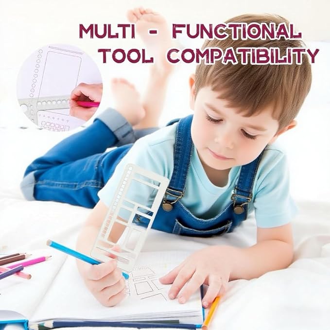 Reusable Flexible Record Template Stencils for Dot Grid Journals, Daily Planning, Journaling, Checklists, Lines, Boxes, Handmade Planner (B)