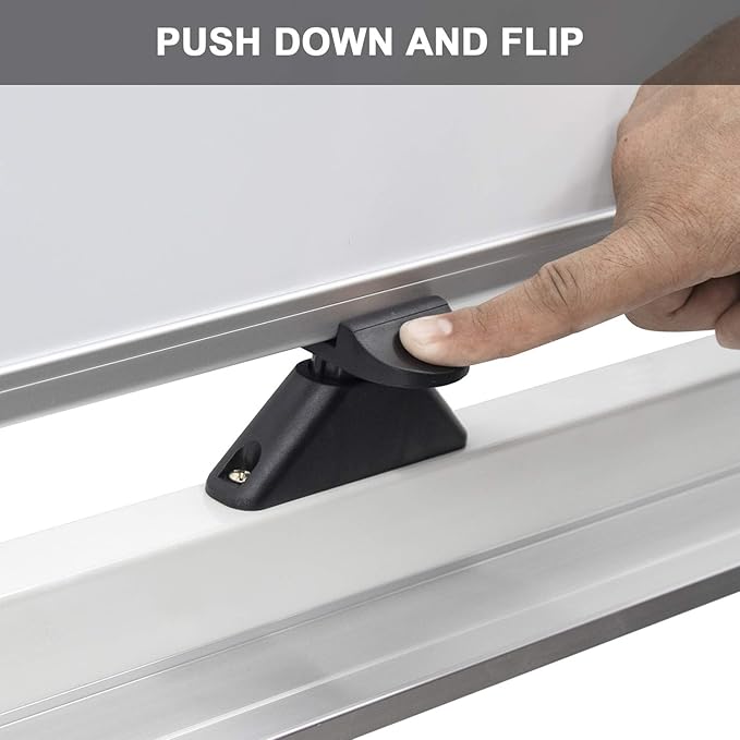 Mobile Whiteboard Magnet Dry Erase Board on Wheels Double-Sided Magnetic Portable Stand Whiteboard- 48"x36" Rolling White Boards with Easy Flip Feature