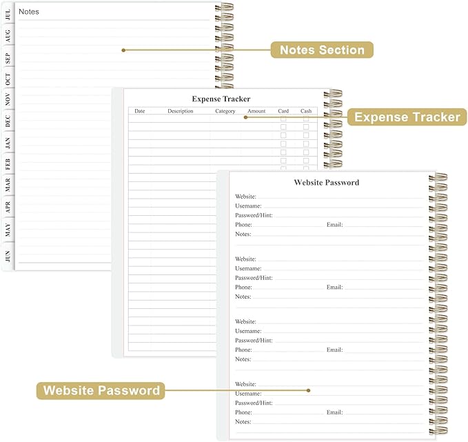 Planner 2025-2026 - Weekly & Monthly Planner from July 2025 to June 2026, Agenda 2025 2026 with Inner Pocket, Elastic Band, 8.5" x 11", Colorful Large Flower