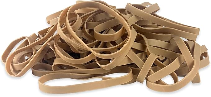 Upgrade Office Supply Rubber Bands, Size 64 (3-1/2 x 1/4), 80 Bands, 1/4 lb, 2-Pack, USA