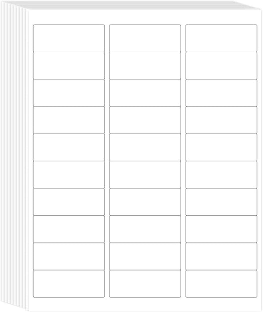 L LIKED Printable Address Labels, 1" x 2-5/8", 900 Labels, 30 per Sheet, Label Stickers for Envelopes (30 Sheets)