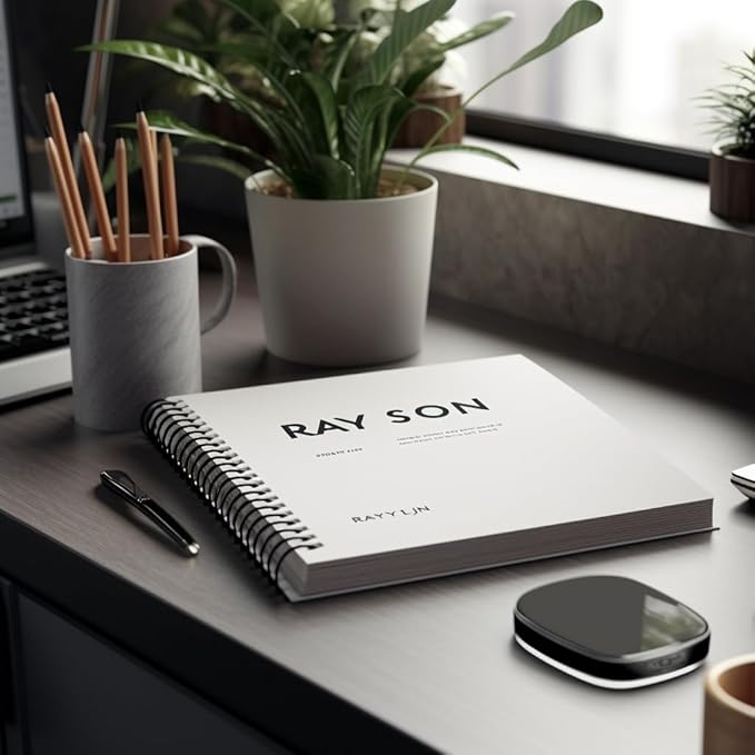 Rayson Plastic Spiral Binding Coil 1-1/4" (31.8mm), 280 Sheets Capacity, 4:1 Pitch Black Coil bindings Spines for Business and Educational Purposes, 50 Pack