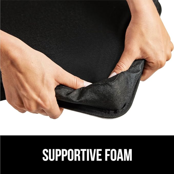 GORILLA GRIP Laptop Lap Desk with Phone Holder, Pillow Cushion Desks Fit Laptops up to 15.6", Tray Ledge Keep Computers in Place, Portable Travel Workstation Essentials for Home, Dorm, Spiral Pattern