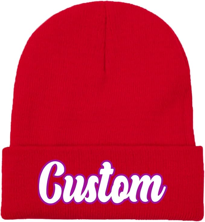 Custom Beanie with Photo Text Logo Design Your Own Personalized Knitted Hats Customized Beanie Custom Hats for Men Women