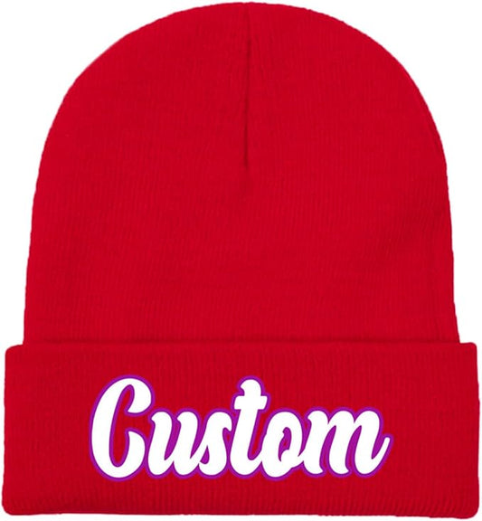 Custom Beanie with Photo Text Logo Design Your Own Personalized Knitted Hats Customized Beanie Custom Hats for Men Women