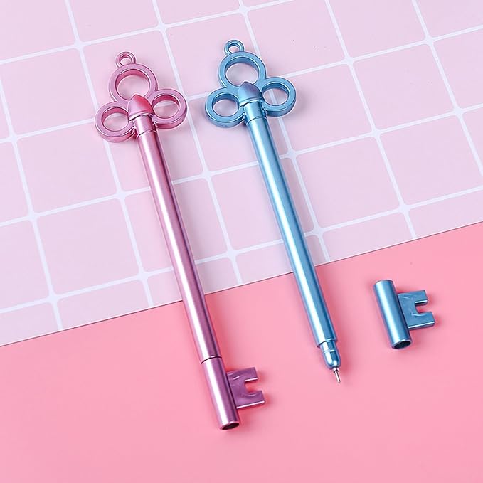 6Pcs Shaped Gel Pens Stocking Fillers For Student Kid Game Reward Birthday Present 0.38mm Office Writing Pen Fine Tip Black Pens