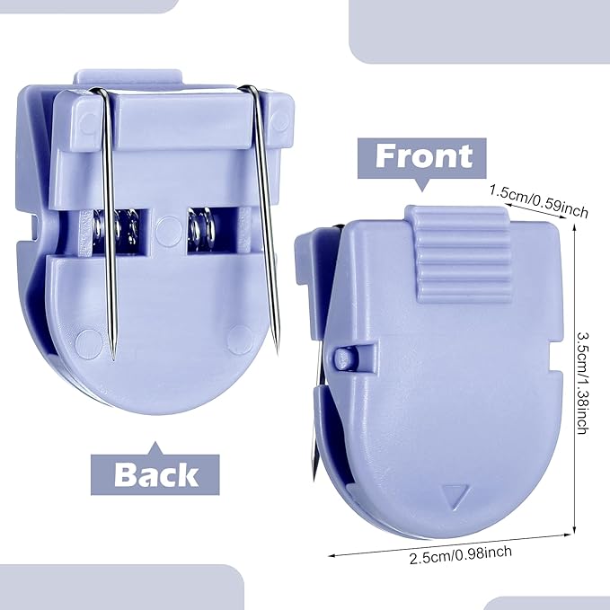 15 Pcs Cubicle Clips Fabric Panel Cubicle Accessories Fabric Partition Panel Wall Clip Office Photos Wall for Notes Memos Standard Size, 40-Sheet Capacity (Blue)