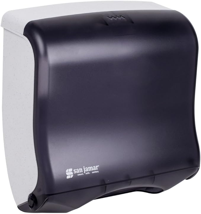 San Jamar T1755TBK Ultrafold Fusion Folded Towel Dispenser, Fits 400 Multifold/240 C-Fold Towels, Classic, Black Pearl