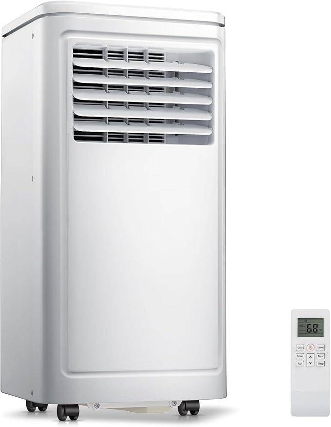 ZAFRO Portable Air Conditioners, 10000 BTU, 3 in 1 Portable AC Unit with Window Kits, Fan & Dehumidifier Modes, Cools up to 450 Sq.Ft, LED Display/Remote Control, 24H Timer for Living Room, Bedroom