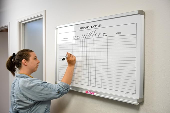 Property Readiness Whiteboard 36" x 24"