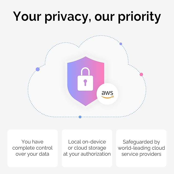NotePin AI Voice Recorder, Voice Recorder with Additional Charging Set, Transcribe & Summarize with AI Technology, 64GB Memory