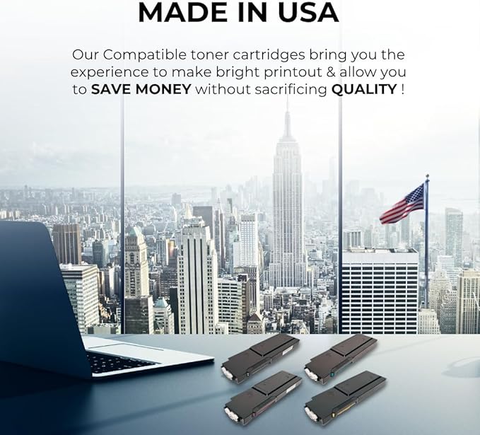 Toner Pros (TM Remanufactured [High Yield] Toner for Xerox VersaLink C400 C405 Printers 4-Color-Pack: 106R03512, 106R03513, 106R03514, 106R03515 (Black 5,000 & Colors 4,800 Pages)