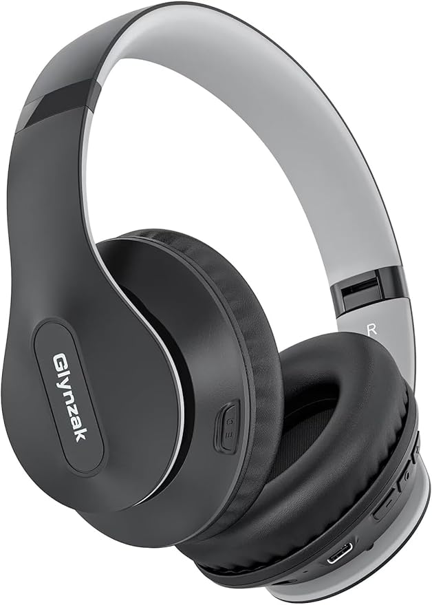 Wireless Bluetooth Headphones Over Ear 65H Playtime HiFi Stereo Headset with Microphone and 6EQ Modes Foldable Bluetooth V5.3 Headphones for Travel Smartphone Computer Laptop