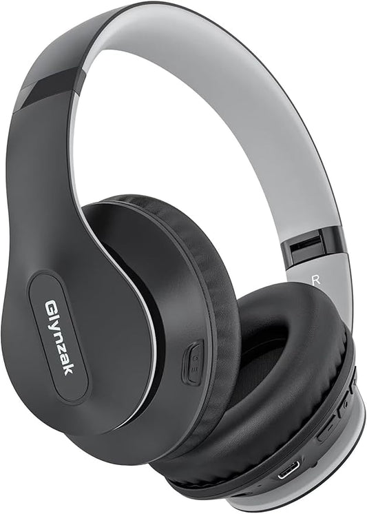 Wireless Bluetooth Headphones Over Ear 65H Playtime HiFi Stereo Headset with Microphone and 6EQ Modes Foldable Bluetooth V5.3 Headphones for Travel Smartphone Computer Laptop
