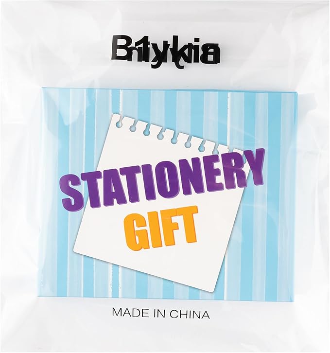 B1ykin Stationery Gift Set - 3Pcs Notebook Sticky Notes, A5 Spiral Notebooks & 550 Sheets Cute Sticky Notes with Pens Kit for Office School Teacher Thanksgiving Supplies (Music Teacher)