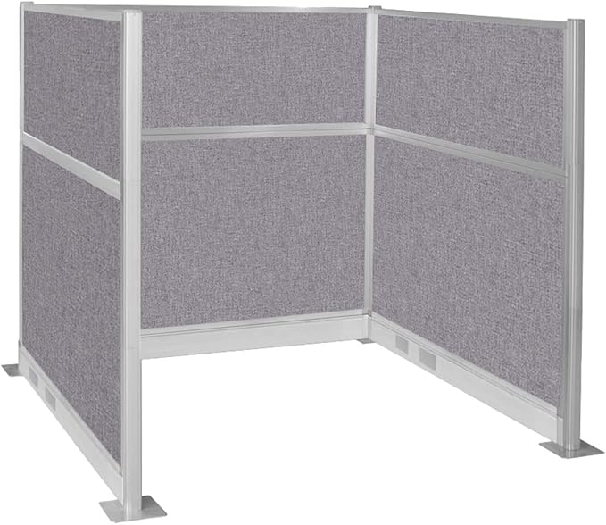 Versare Pre-Configured Hush Panel Electric Cubicle | Workstation Divider Walls | Cubicle Privacy Panels | Office Partition Walls