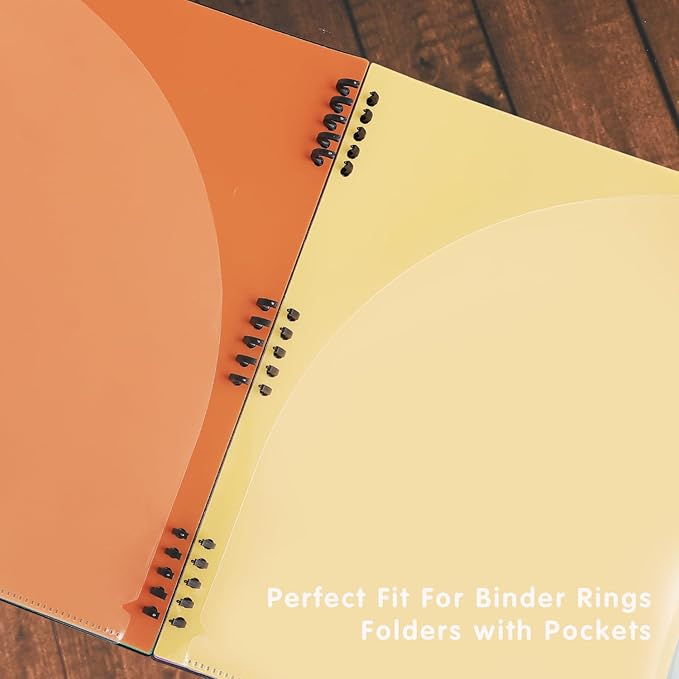 12-Pocket Expanding File Folder with Removable Pages, 6 Numbered Tabs, Colorful A4 Organizer for Office and School