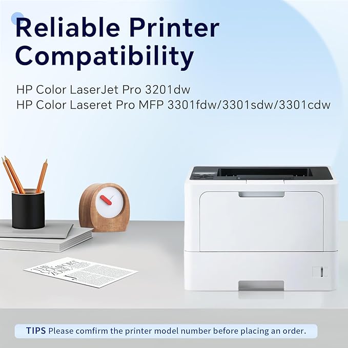 218X High Yield Toner Cartridge (with Chip) Replacement for HP 218X/218A to Compatible with HP Color Laser Jet Pro 3201dw MFP 3301cdw MFP 3301fdw MFP 3301sdw W2180 W2181 W2182 W2183 (4 BK/Y/C/M)