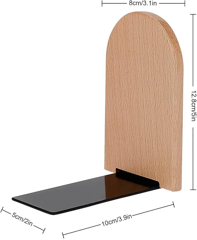 Beautiful Pink Lotus Book Ends Decorative Wood Bookends for Shelves Kids Room Desk Home Office Book Stoppers for Magazines,Books, DVDs, 1 Pair/2 Pieces(5x3.1 in)