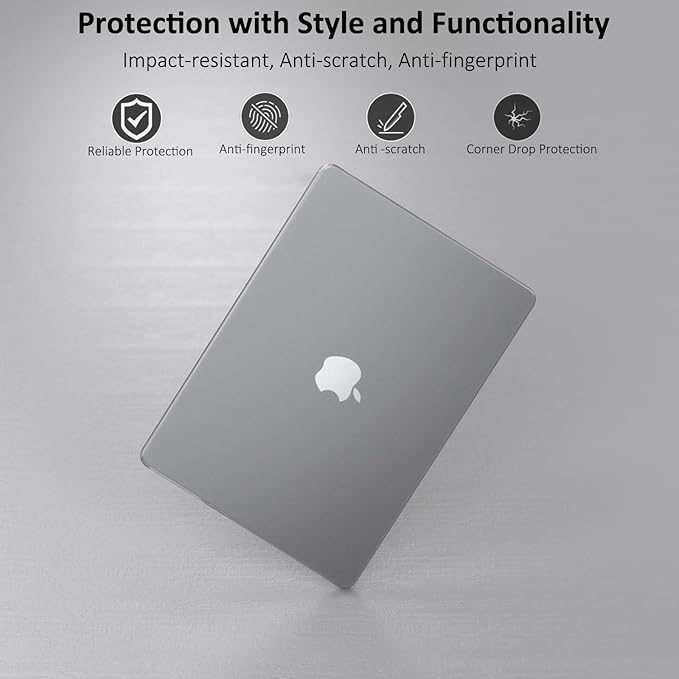 KEROM Matte Clear Case for MacBook Pro 14 inch 2025-2021 M5 M4 M3 M2 M1 Pro/Max Chip A3434 A3112 A3185 A3401 A2918 A2992 A2779 A2442, Ultra Thin Matte Plastic Hardshell & Keyboard Cover, Frosted Clear