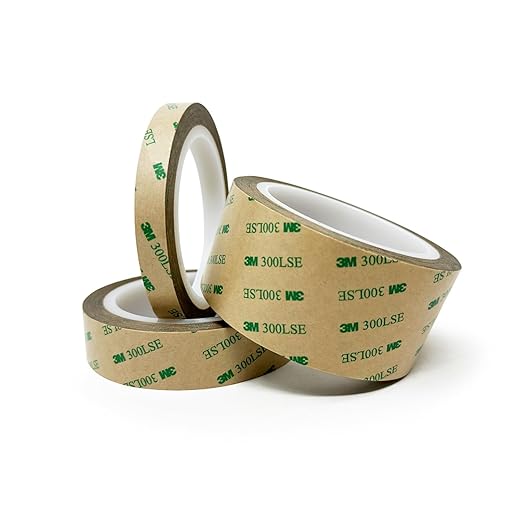 3M 300LSE Double Sided Adhesive Tape Roll - 1/2" x 36 ft, Clear, Heavy Duty, Heat & Water Resistant for Picture Hanging, LED Strips, DIY Crafts, Car Décor, Electronics