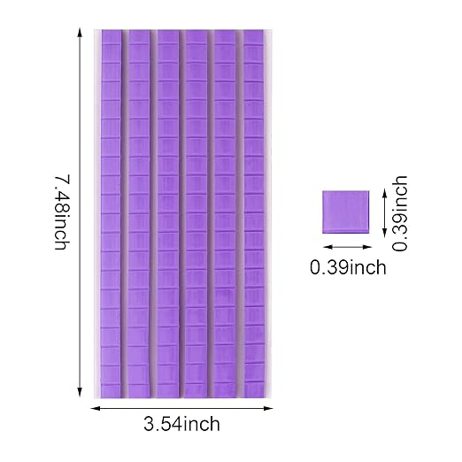 Feosky Adhesive Poster Sticky Tack Putty, Reusable and Removable Adhesive Putty, Mounting Putty for displaying Wall Paintings, Picture, Decoration, Crafts (Purple, Pack of 3)