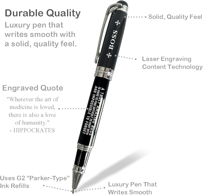 Boss Office Gifts Pen - Engraving Gift for Boss, Director or Colleague