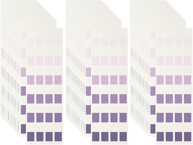 PATIKIL Clear Index Sticky Tabs, 720 Pcs Small Transparent Sticky Notes Bookmarks Planner Stickers Page Tabs for Office Notebooks File Folder Ledger Book, Gradient Purple
