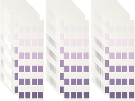 PATIKIL Clear Index Sticky Tabs, 720 Pcs Small Transparent Sticky Notes Bookmarks Planner Stickers Page Tabs for Office Notebooks File Folder Ledger Book, Gradient Purple