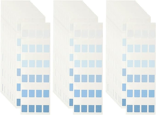 PATIKIL Clear Index Sticky Tabs, 720 Pcs Small Transparent Sticky Notes Bookmarks Planner Stickers Page Tabs for Office Notebooks File Folder Ledger Book, Gradient Blue