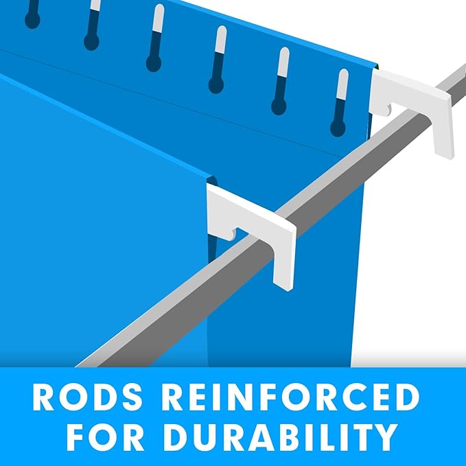 Extra Capacity Hanging File Folders, RAZCC 30 Pack Letter Size Reinforced Hanging Folders with Heavy Duty 2 Inch Expansion for Bulky Files, Filing Cabinet, Adjustable Tabs, Assorted Colors