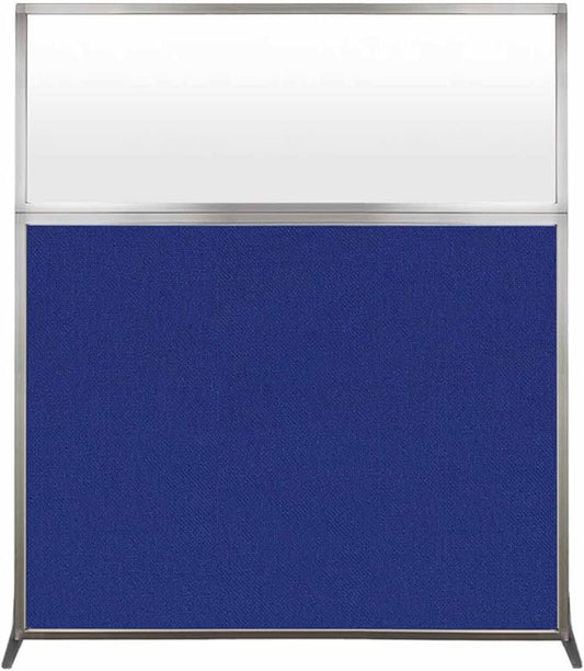 Versare Hush Screen Portable Room Divider | Workstation Wall Divider | Freestanding Privacy Hush Panels | Frosted Windows | Fabric Office Divider Screen | Great for Room Separation