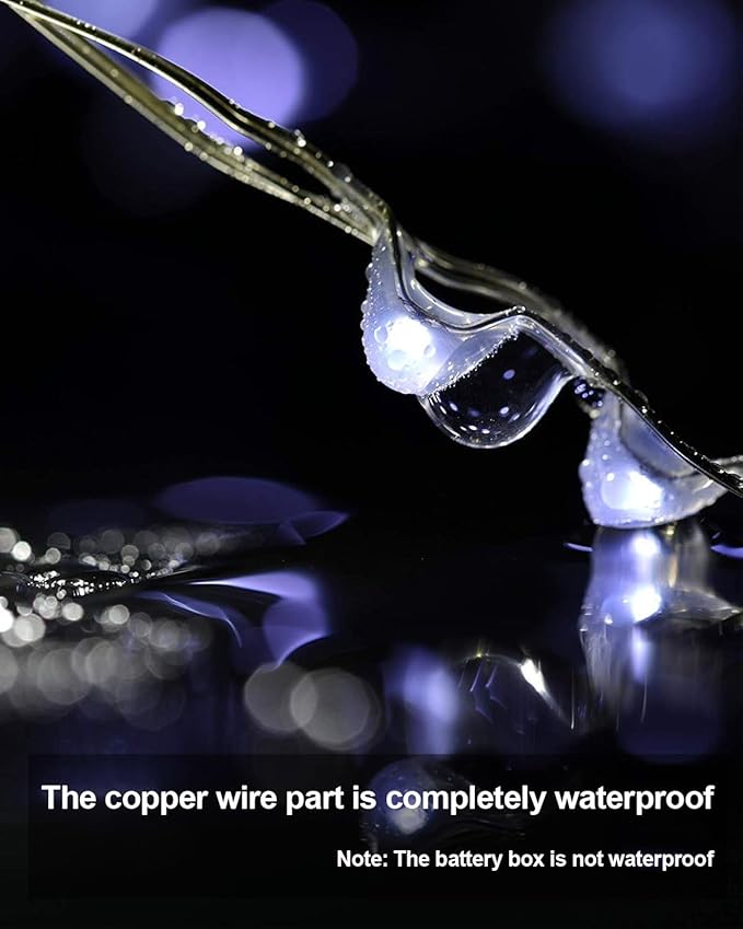 20 Pack Fairy Lights Battery Operated 3.3ft 20 LED Mini String Lights Copper Wire Twinkle Lights for Mason Jars Festivals Wedding Christmas Party Centerpiece Table Decorations, Warm White & Cool White