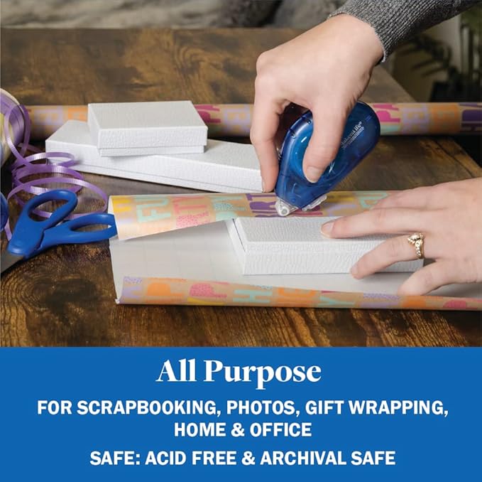 Double Sided Adhesive Tape for Crafts. Repositionable DOTS. (5 Pack)