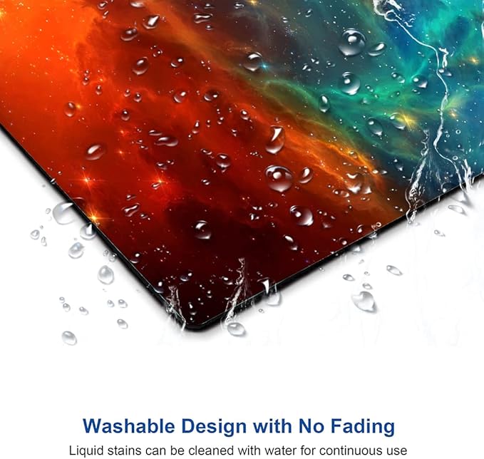 Hokafenle Mouse Pad, Square Personalized Computer Mouse Pads with Galaxy Design, Washable Mouse Mat, Gaming Office Home Non-Slip Rubber Base Mousepad