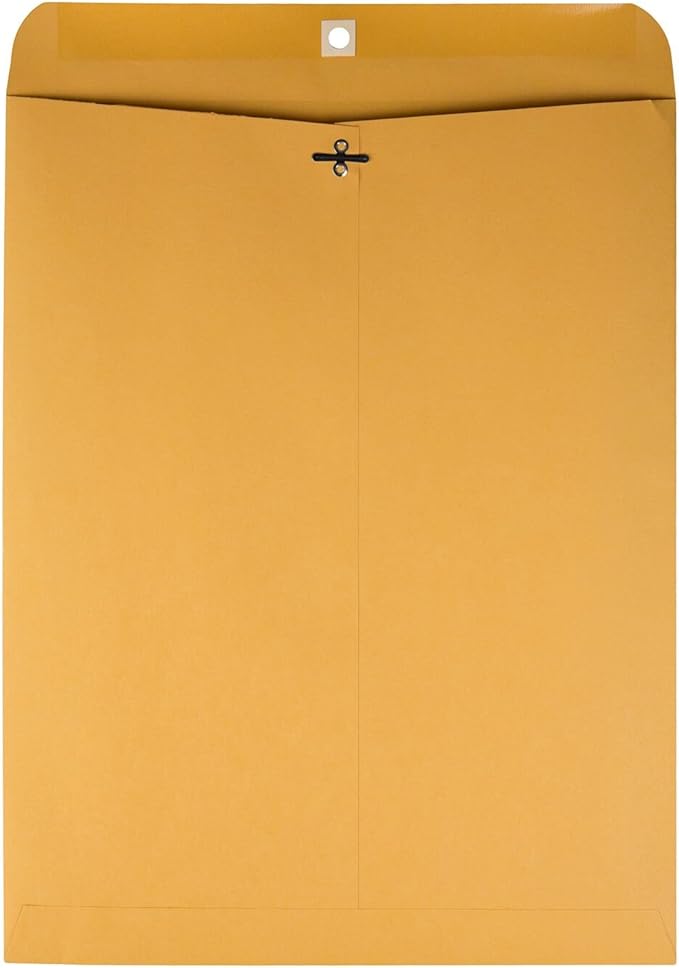 Quality Park 12x15 1/2 Clasp Envelopes (100/Box) and 10x13 Clasp Envelopes (100/Box)